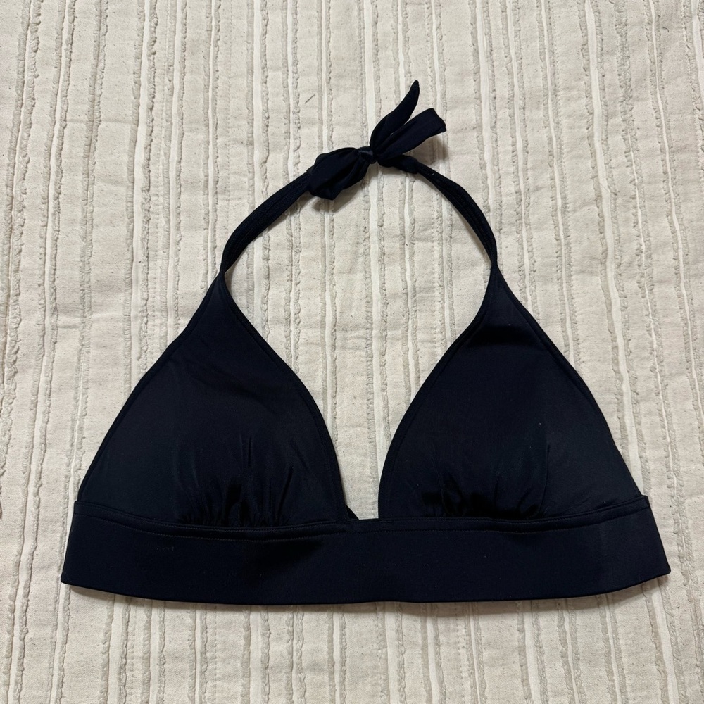 90s Victoria’s Secret Black Halter Bikini Top